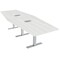 Skutchi Designs 45 in W, 120 in L, 29 in H, Engineered Wood Top, White HAR-HEX.IR-46x119-T-ELEC-WHCYPRESS - alternate 1